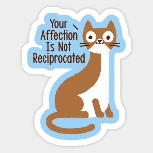 Right Back Cat You Sticker